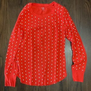 Old Navy Red Top with White Dots